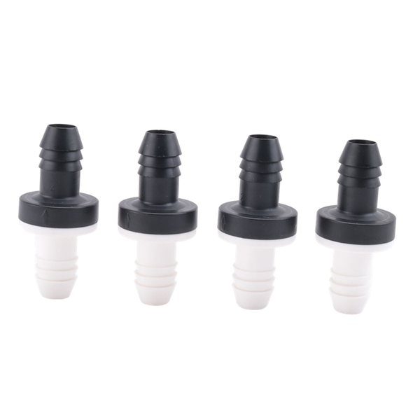 4 Pcs Check Valve 3/8 Inch 10 Mm Abs Plug-In Check