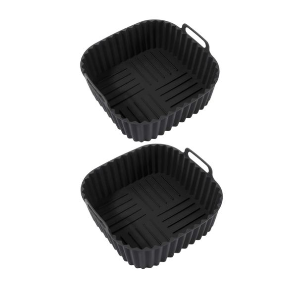 2-pieces-Reusable Silicone Air Fryer Liner, Air Fryer Accessories