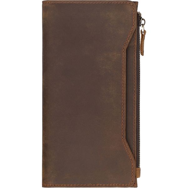 RFID Anti-theft Multi-card Slot Long Leather Wallet