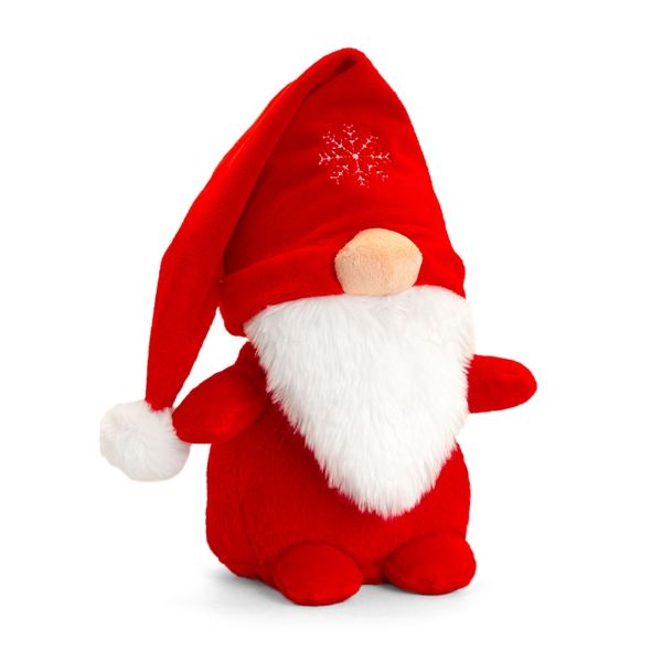 Keeleco Red Gonk Plush Toy 25cm - Eco-Friendly Christmas Gnome Soft Toy