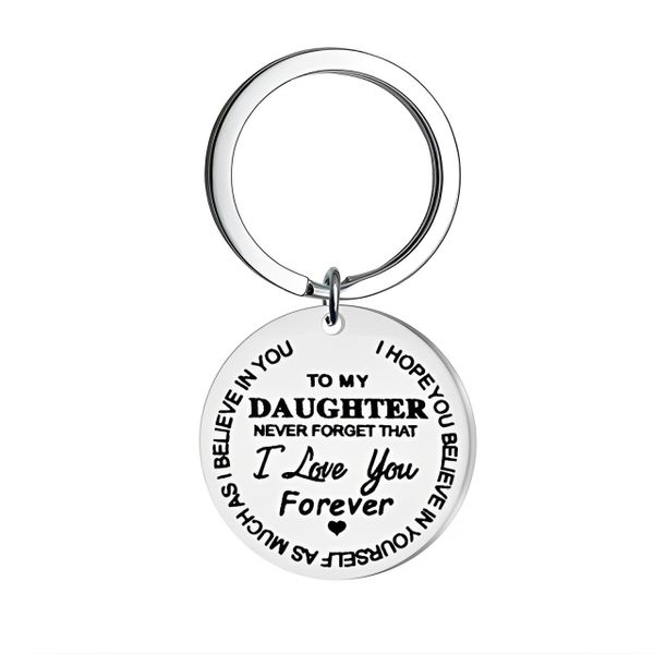 To My Daughter Keyring Gift