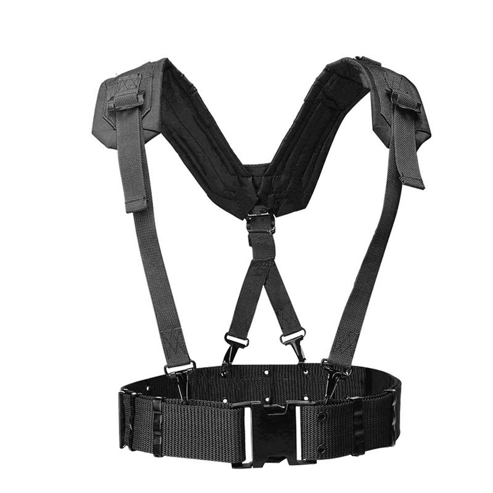 Tactical Lightweight Waist Belt Harness With Yshaped Shoulder Strap