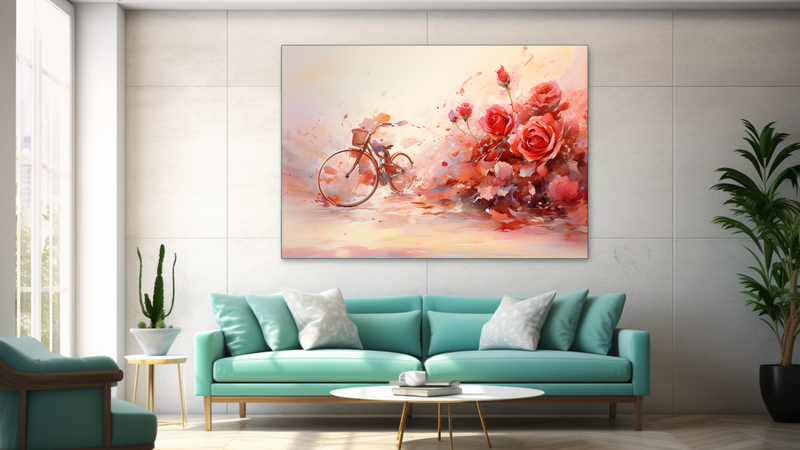 Canvas Wall Art - Rose in Motion Abstract - JT0059