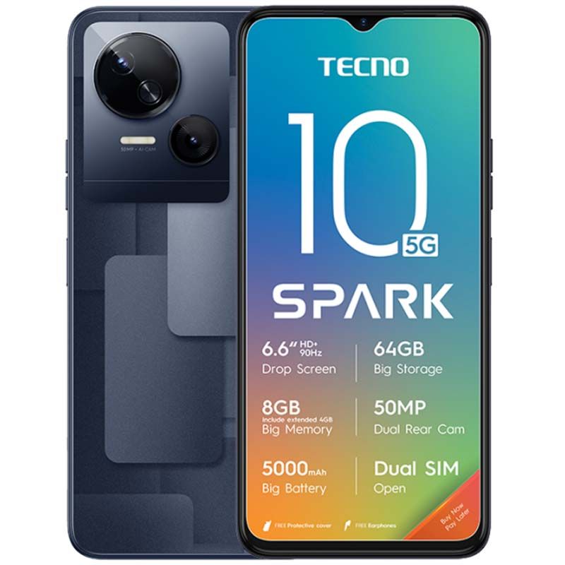 Tecno Spark 10 5G Dual Sim 64GB - Black