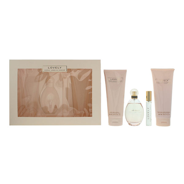 Sarah Jessica Parker Lovely 4 Piece Gift Set: EDP 100ml (Parallel Import)