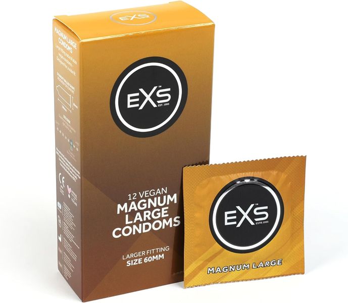 EXS Magnum Large Condoms - 12 Pack