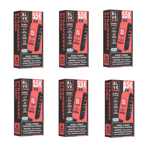 BLVK Ultra MMF 55000 Puffs Disposable Vape - Strawberry Slush (Pack of 6)