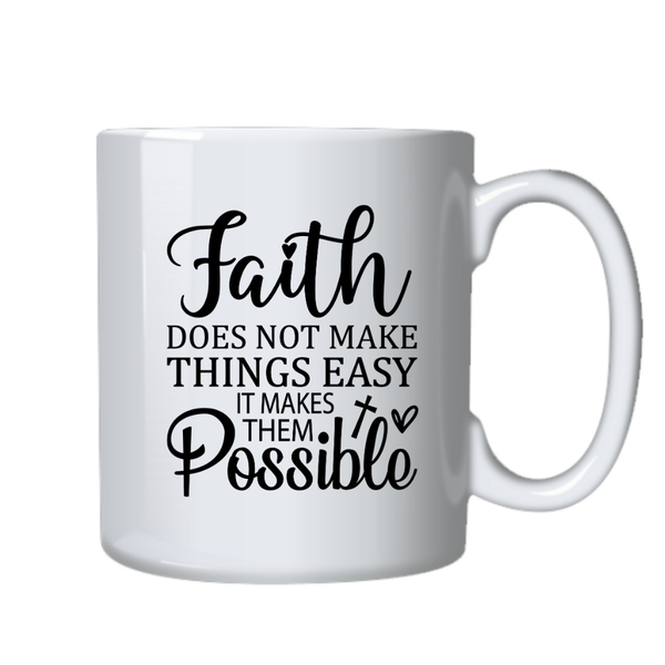 Possible Faith Christian Theme Birthday Christmas Gift Mug Cup 402