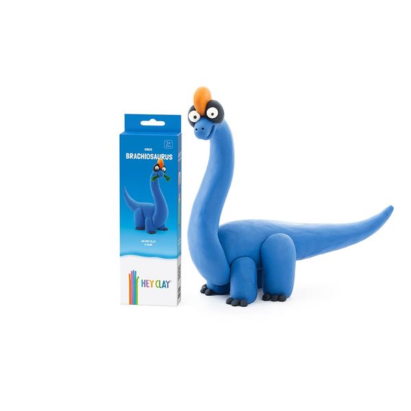 Hey Clay: Modelling Air-Dry Clay w Interactive App - Brachiosaurus, 3 Cans