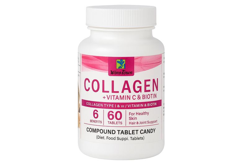 Wins Town Collegin + Vitamens C &amp; Biotin - 60 capsules