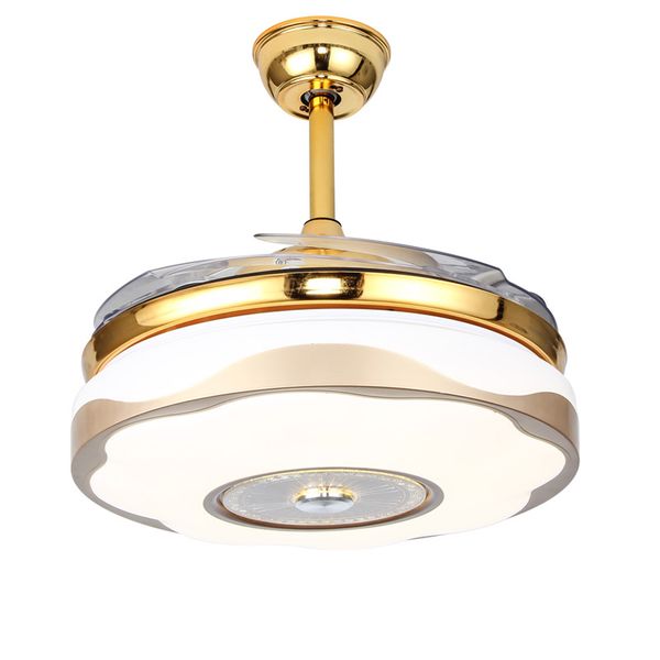 Drlight Fashion 4 Blade Ceiling Fan With Extendable Blades and Light 9102#