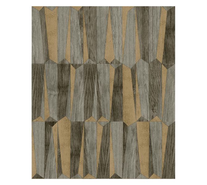 Geo Wallpaper Blue and Brown 10 m x 530 mm