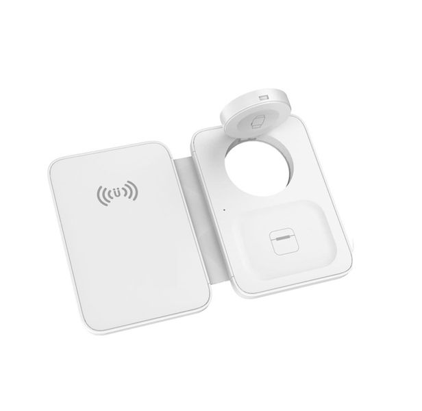 3 in 1 Fast Wireless Folding Charging Stand 15W PW307