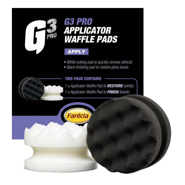 Farecla G3 Pro Applicator Waffle Pads - Car Wax and Wash Pad