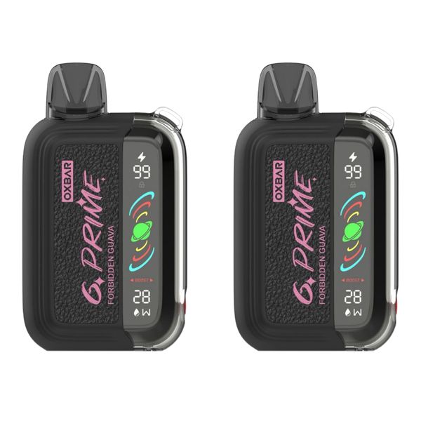 Oxbar Prime 25k Puffs MMF Disposable Vapes - Forbidden Guava (Pack of 5)