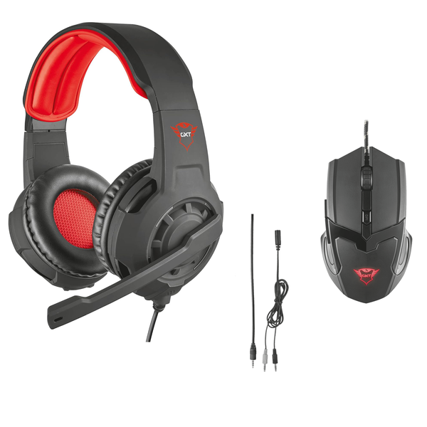 Gaming Headset With Microphone And Mouse Combo - Trust Gaming Set