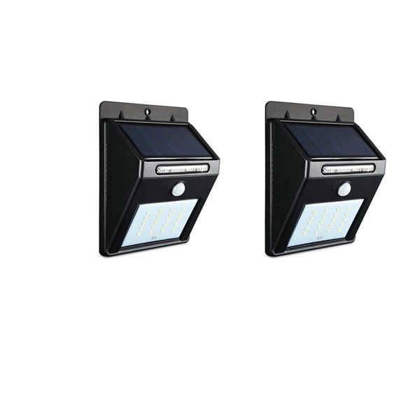 2 Pcs Solar LED Light Wall Mount F0-TA003