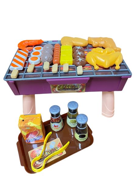 Funny Barbecue Playset - 26-Piece Pretend Grill Toy for Kids