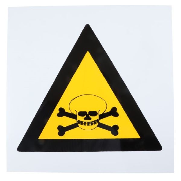 Plastic Poisonous Warning Sign 290 x 290mm