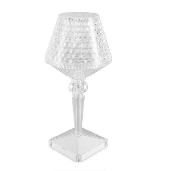 LED Crystal Table Lamp with 3 Lighting Modes