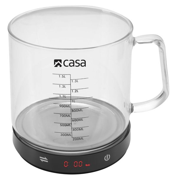 Casa Kitchen Digital Scale - With Glass Measuring Jug