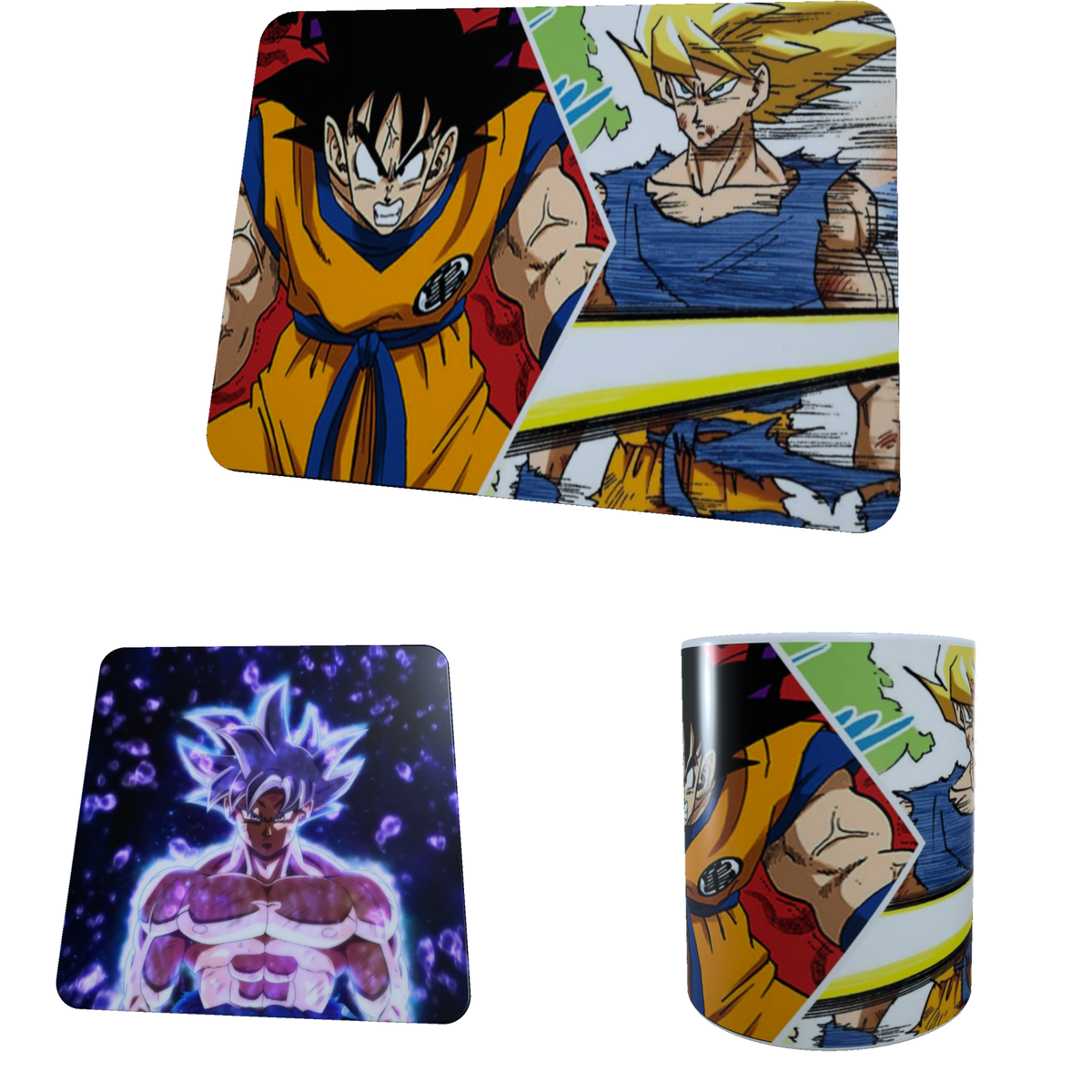 Dragon Ball Z - Goku Saiyan - Coffee Mug, Coaster and Mouse Pad Combo ...