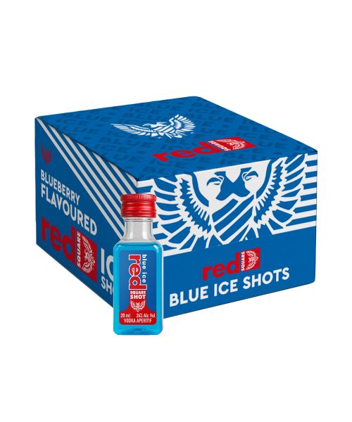 Red Square Blue Ice Shots
