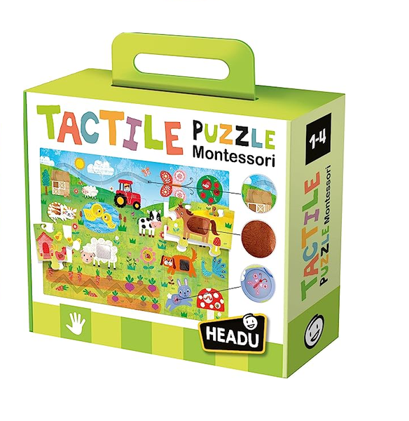 Headu Tactile Puzzle Montessori Educational Toy For Kids - Farm Theme