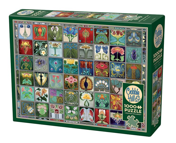 Cobble Hill Art Nouveau Tiles 1000 Piece Puzzle