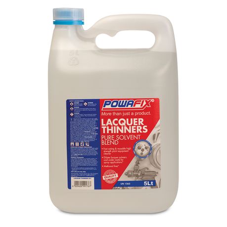 Powafix Methanol Free Lacquer Thinners 5L Image