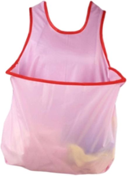 Waterproof Laundry Apron for Indoor/Outdoor Clothes Drying, Pink