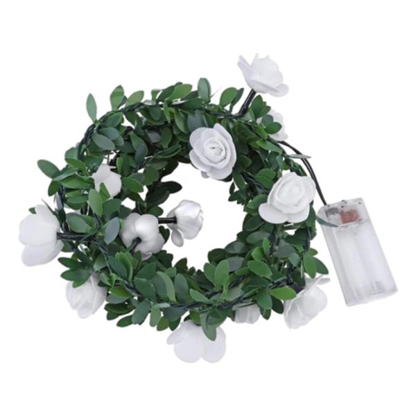 Rose Garland Wedding Decor Fairy Lights 3meters - Battery Operatated