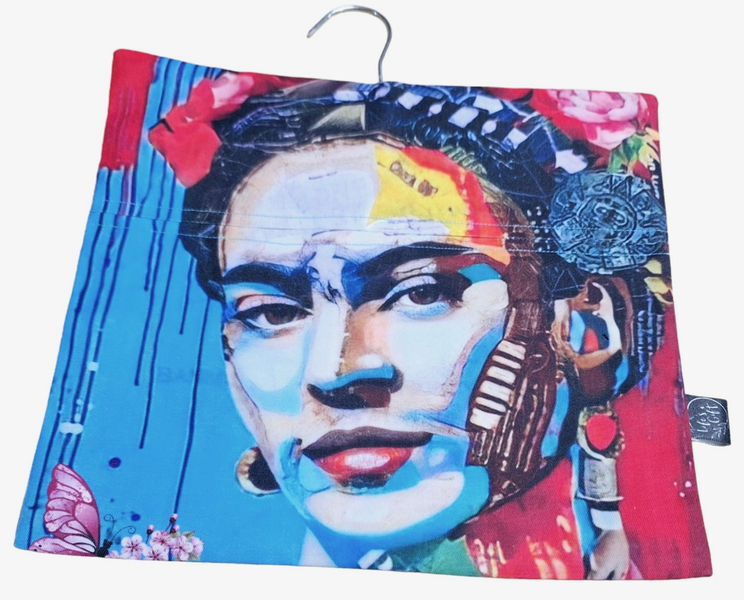 Laundry Peg Bag - Colourful Grafitti with Lady Frida's Face