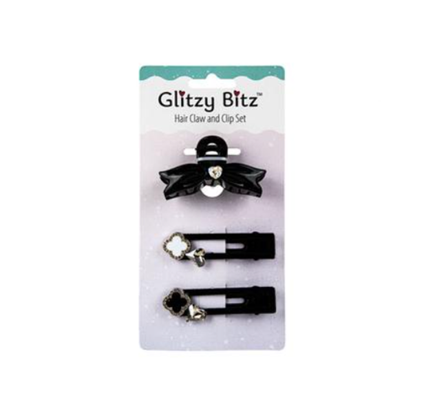 Glitzy Bitz - Claw Hair Clip x 3