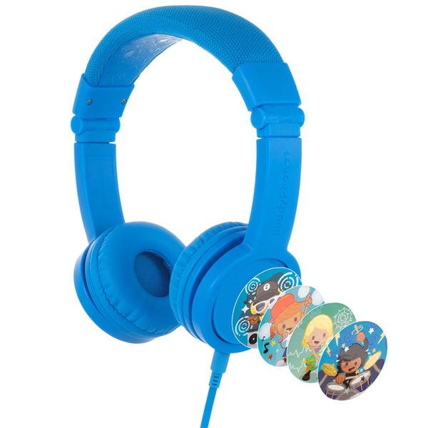 BuddyPhones Explore+ Kids Wired Headphones With Mic