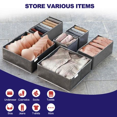 Gogooda Foldable Storage Boxes for Clothes Underwear Cosmetics