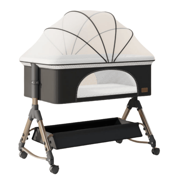 Foldable Bedside Crib Multi-Functional Baby Bassinet with changing table