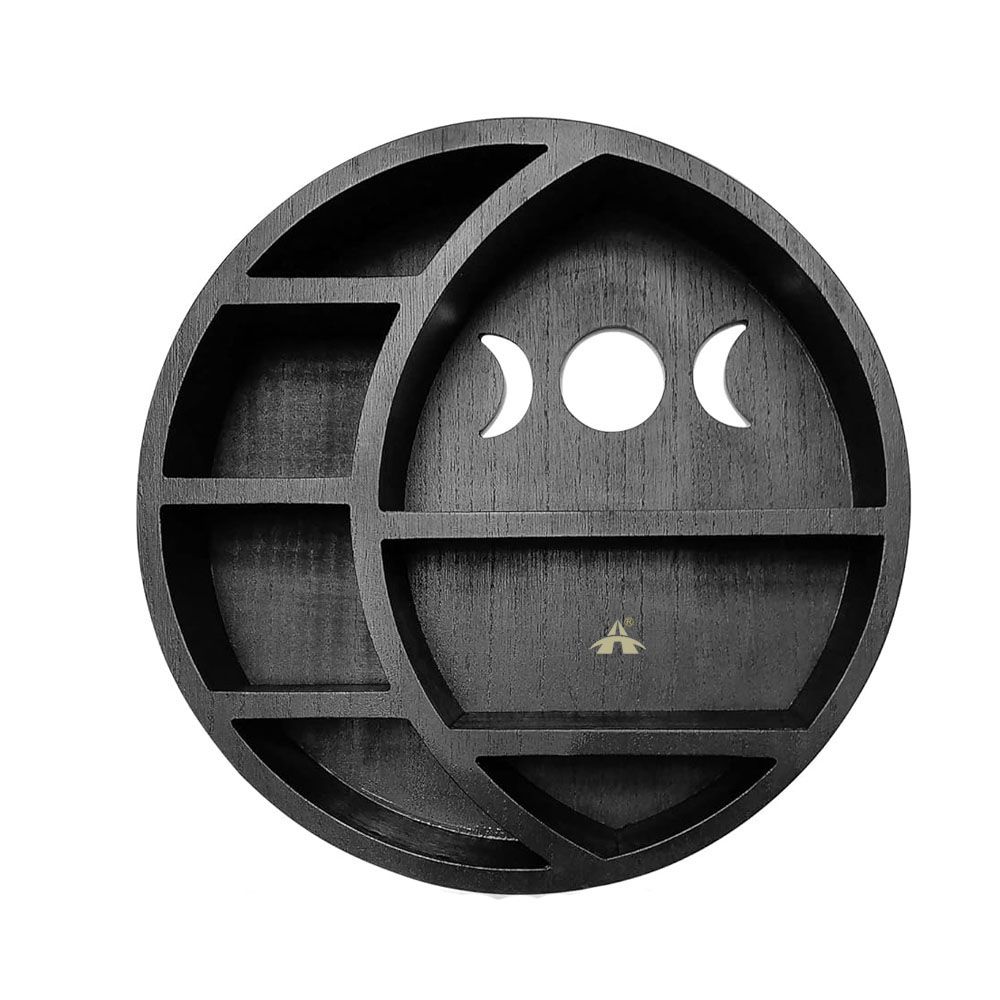ALANES Crescent Moon Shelf for Crystals Crystal Display Shelf Hanging ...
