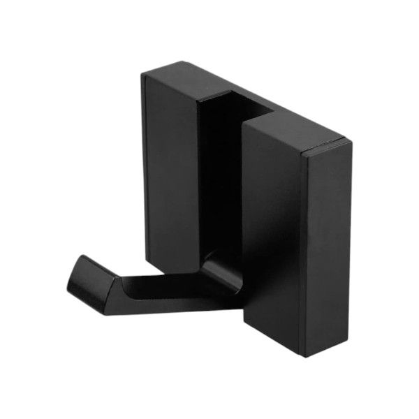 Minimalistic Foldable Aluminum Hooks With Rust-Resistance - Black - 4 Piece