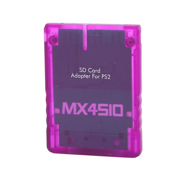 Transparent Card Reader Compatible with PS2 (Purple)