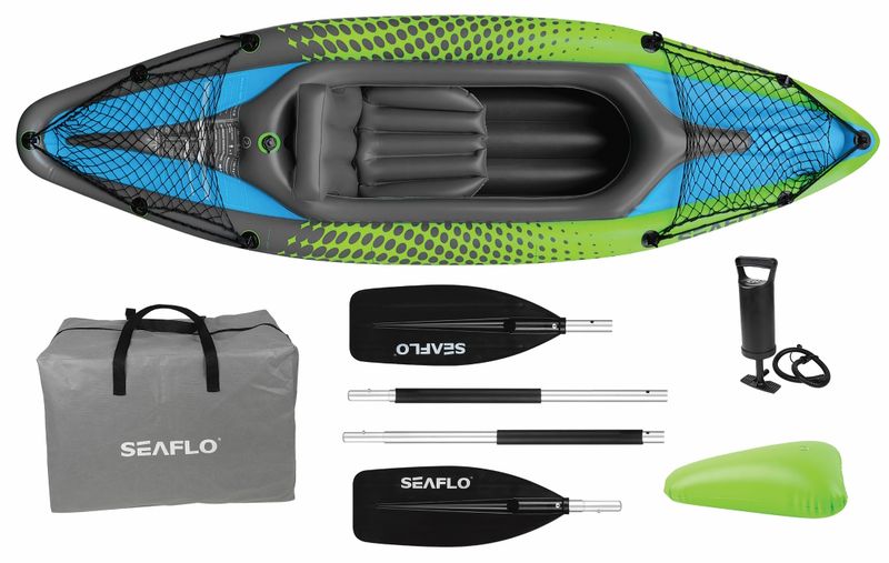 Seaflo Inflatable Kayak Kit - 100kg Capacity