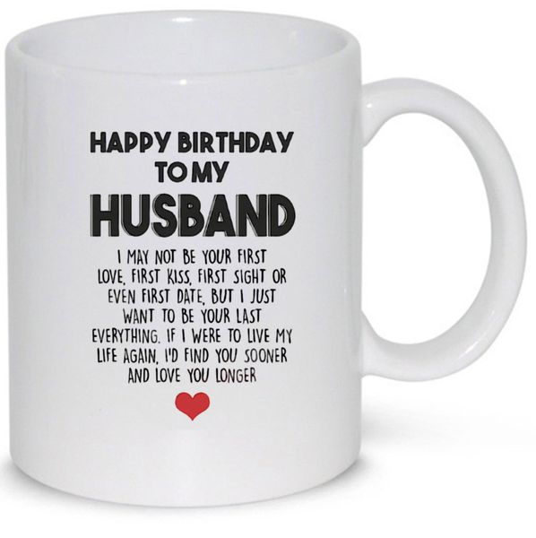 Happy Birthday To My Husband Gift 11Oz Premium Coffee Mug