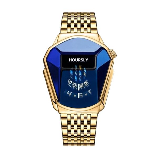 Men Quartz Waterproof Stainless Steel Cool Male Quartz Wrist Watch