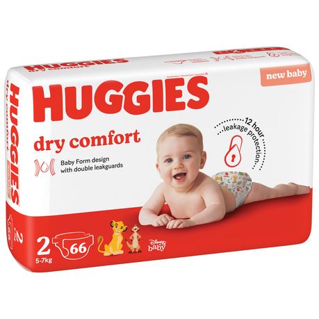 Huggies Dry Comfort Size 3 Disposable Nappies 30 Pack, Disposable Nappies, Nappies, Baby