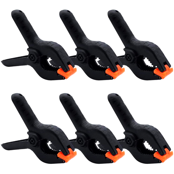 6pcs Heavy Duty Spring Clamps - Backdrop clamps Multi purpose clamps DIY