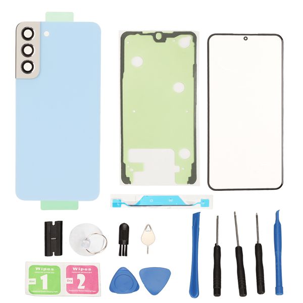 Back Glass Cover Set compatible with S22+Plus Blue