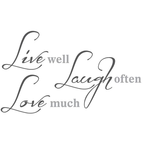 Fantastick - Live Well Vinyl Wall Poetry