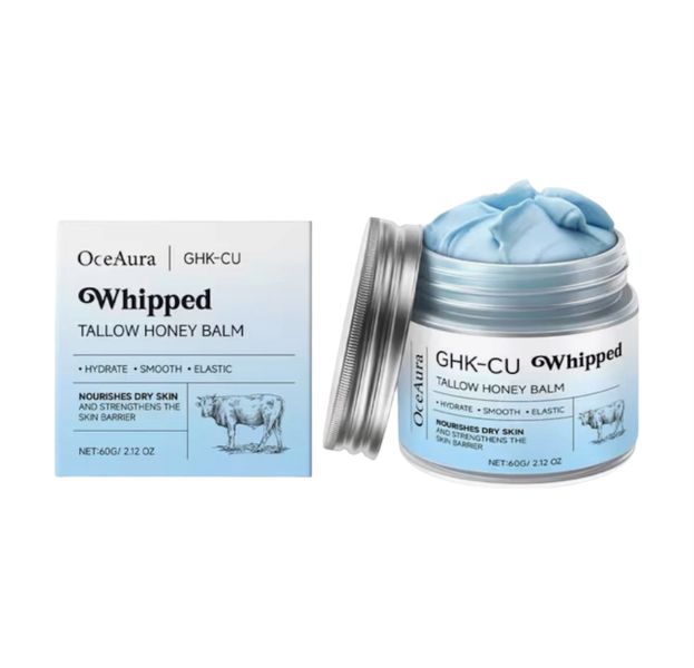 GHK-Cu Whipped Tallow &amp; Honey Face Balm (60g)