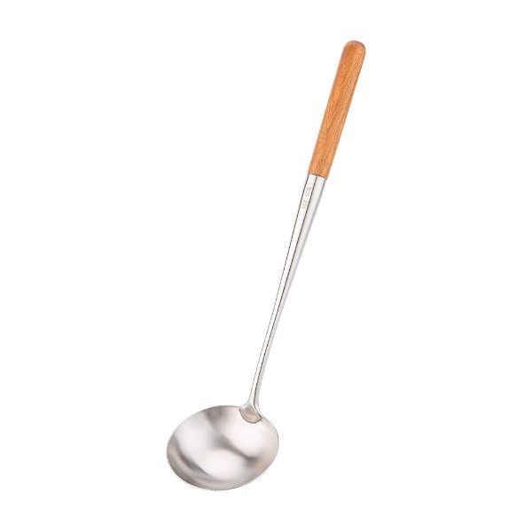 Stainless Steel Frying Spoon - Silver