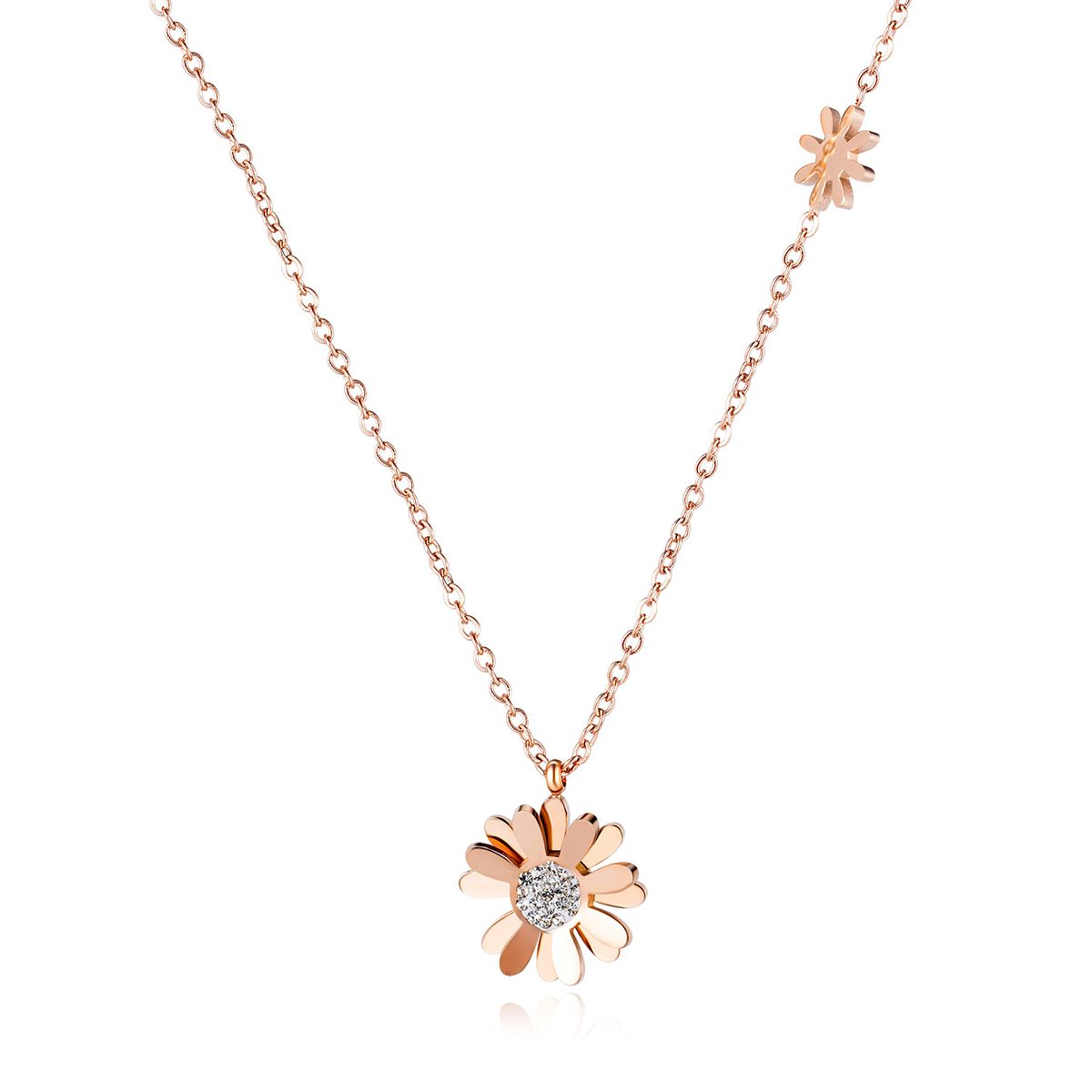 Small Daisy Flower Clavicle Chain Necklace | Shop Today. Get it ...
